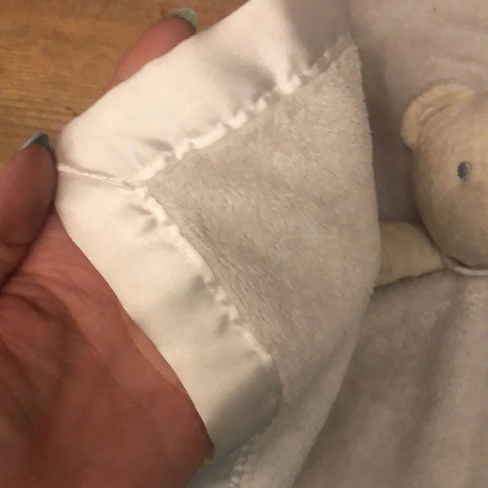Carters Lovey Security Blanket Rattle Bear “If They Could Just Stay Little”